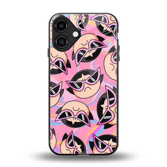 Sassy Squad back phone cover | glass case for iphone 16 plus