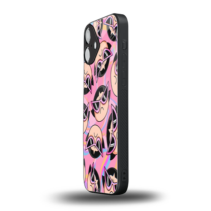 Sassy Squad iphone 16 plus mobile cover | shockproof glass phone case