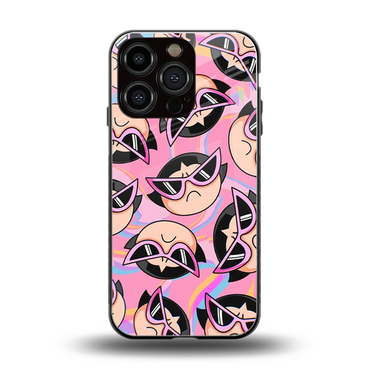Sassy Squad back phone cover | glass case for iphone 16 pro