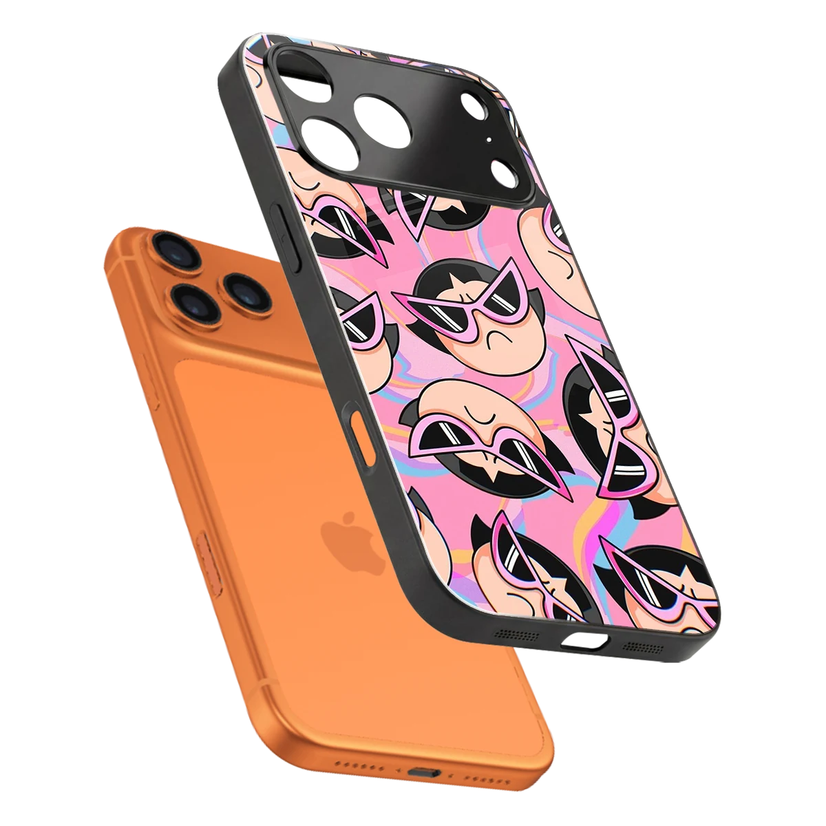 Sassy Squad sleek iphone 17 pro max cover with tempered glass back and TPU edges