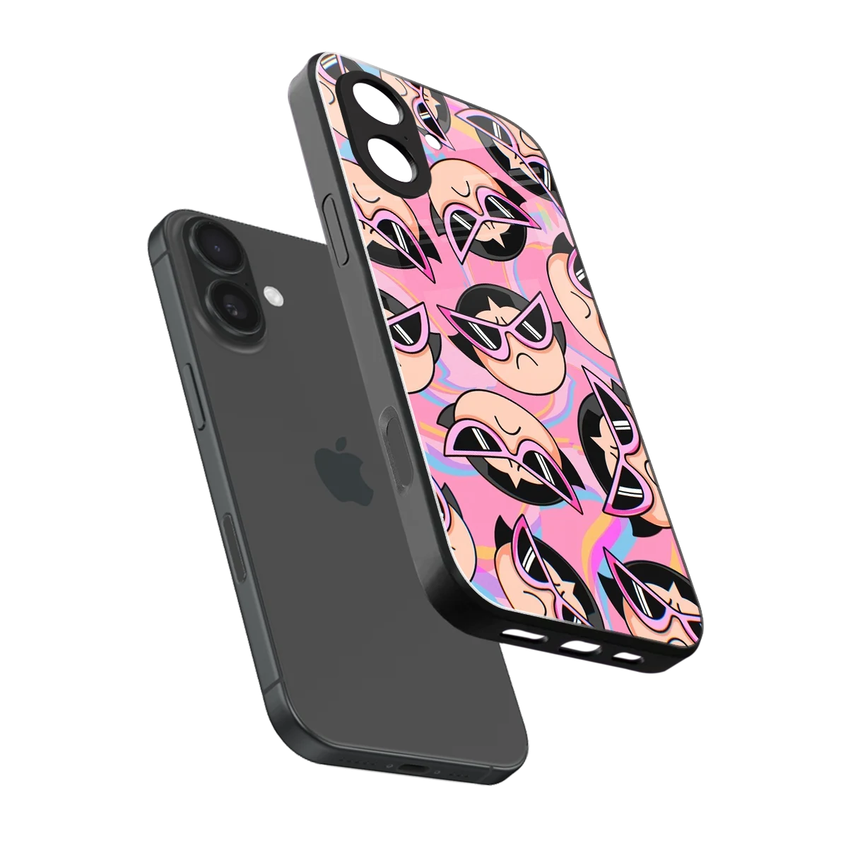Sassy Squad sleek iphone 17 cover with tempered glass back and TPU edges
