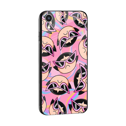 Sassy Squad sleek iphone xr cover with tempered glass back and TPU edges