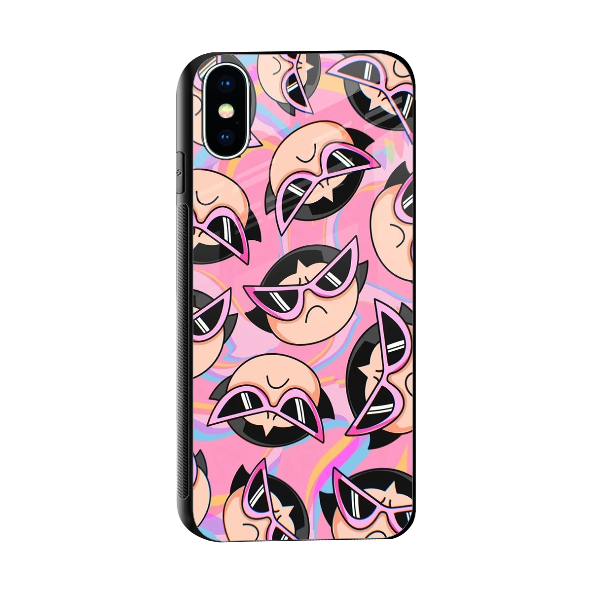 Sassy Squad sleek iphone xs cover with tempered glass back and TPU edges