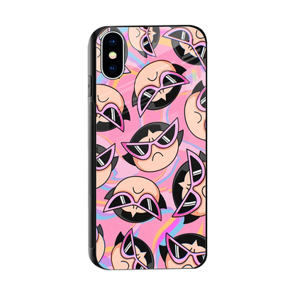 Sassy Squad sleek iphone xs cover with tempered glass back and TPU edges