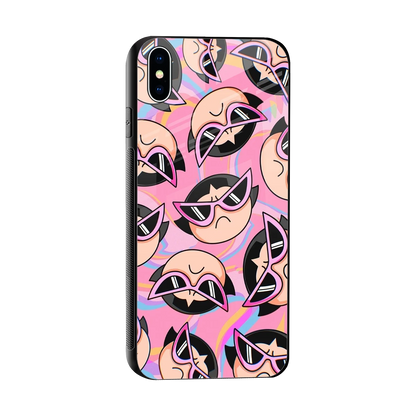 Sassy Squad sleek iphone xs max cover with tempered glass back and TPU edges