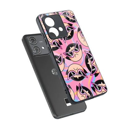 Sassy Squad sleek motorola edge 40 neo 5g cover with tempered glass back and TPU edges