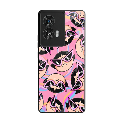 Sassy Squad back phone cover | glass case for motorola edge 50 fusion
