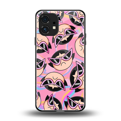 Sassy Squad back phone cover | glass case for nothing phone 1