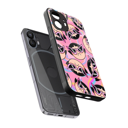 Sassy Squad sleek nothing phone 2 cover with tempered glass back and TPU edges