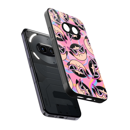 Sassy Squad sleek nothing phone 2a cover with tempered glass back and TPU edges