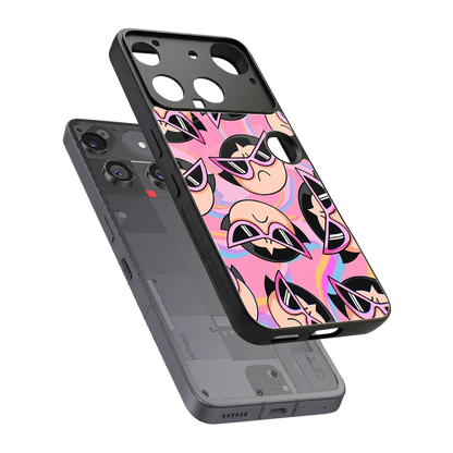 Sassy Squad sleek nothing phone 3 cover with tempered glass back and TPU edges