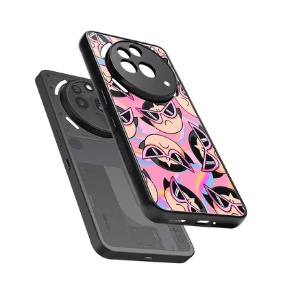 Sassy Squad sleek nothing phone 3a pro cover with tempered glass back and TPU edges