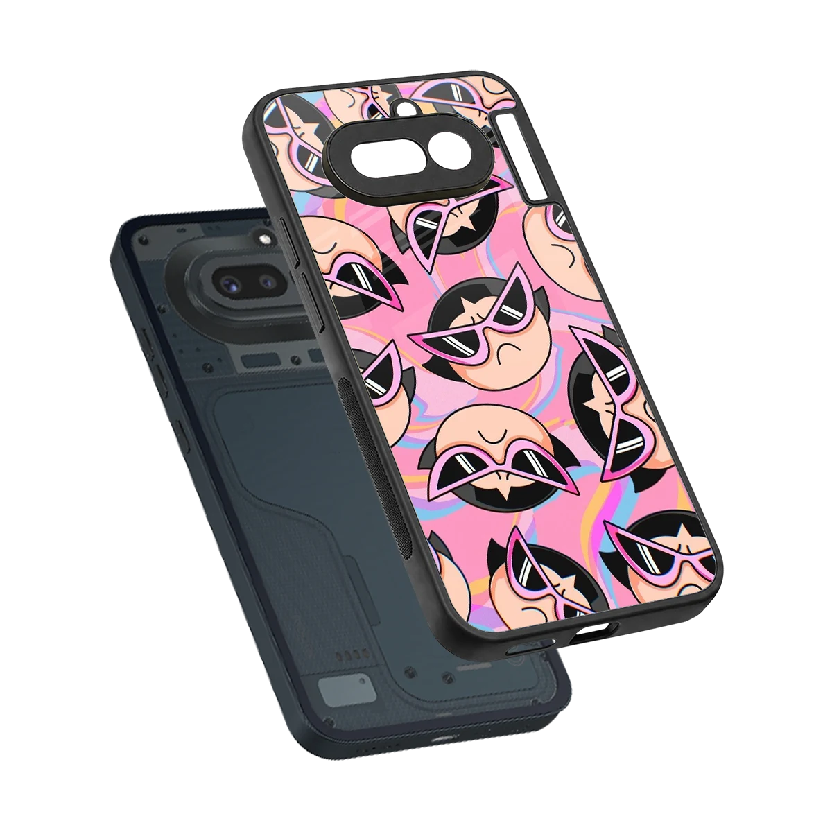 Sassy Squad sleek nothing phone 4a cover with tempered glass back and TPU edges