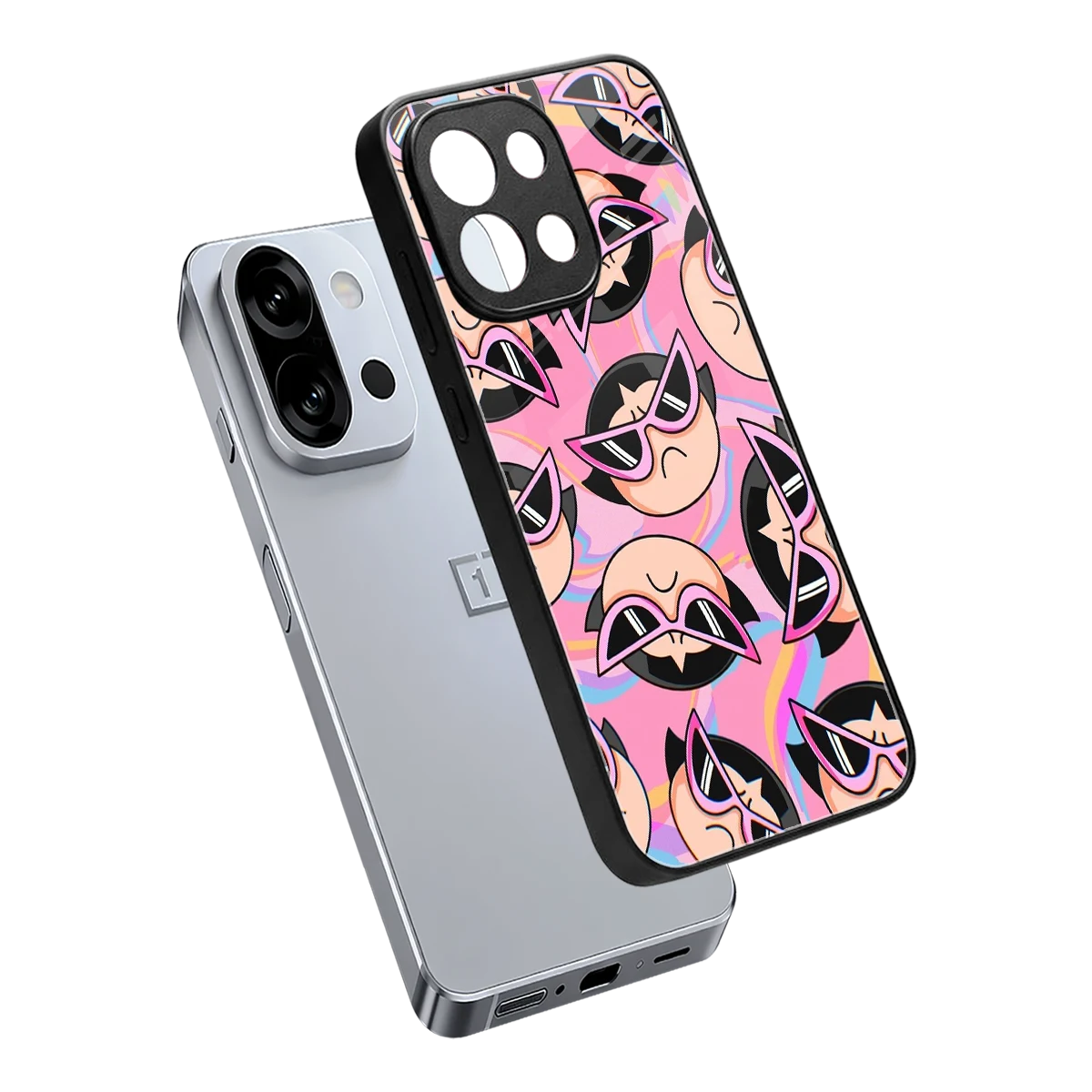 Sassy Squad sleek oneplus 13s cover with tempered glass back and TPU edges