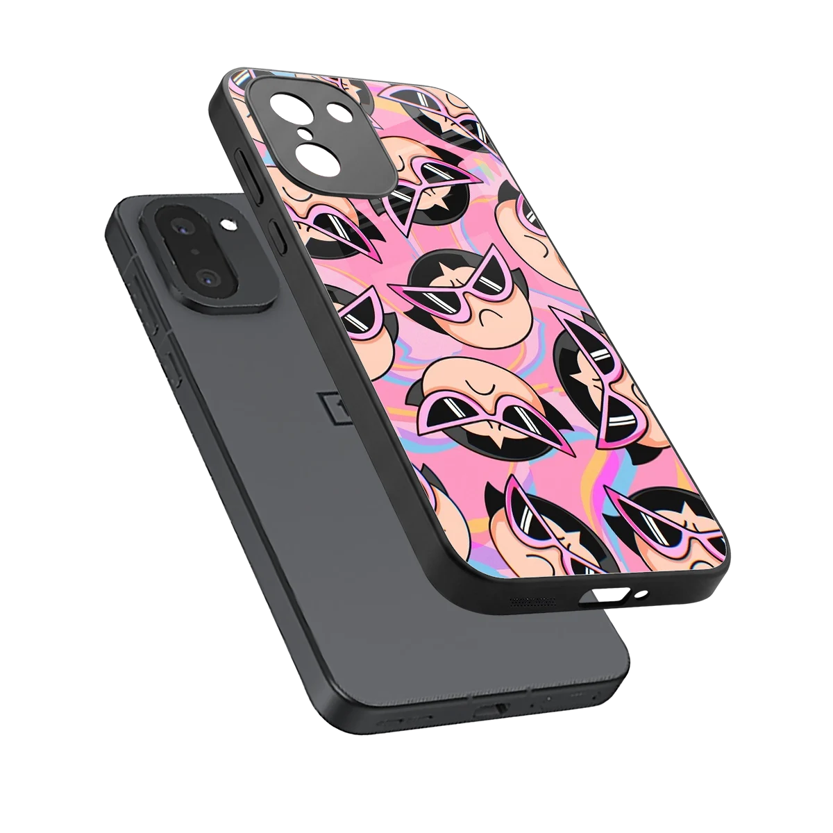Sassy Squad sleek oneplus 15r cover with tempered glass back and TPU edges