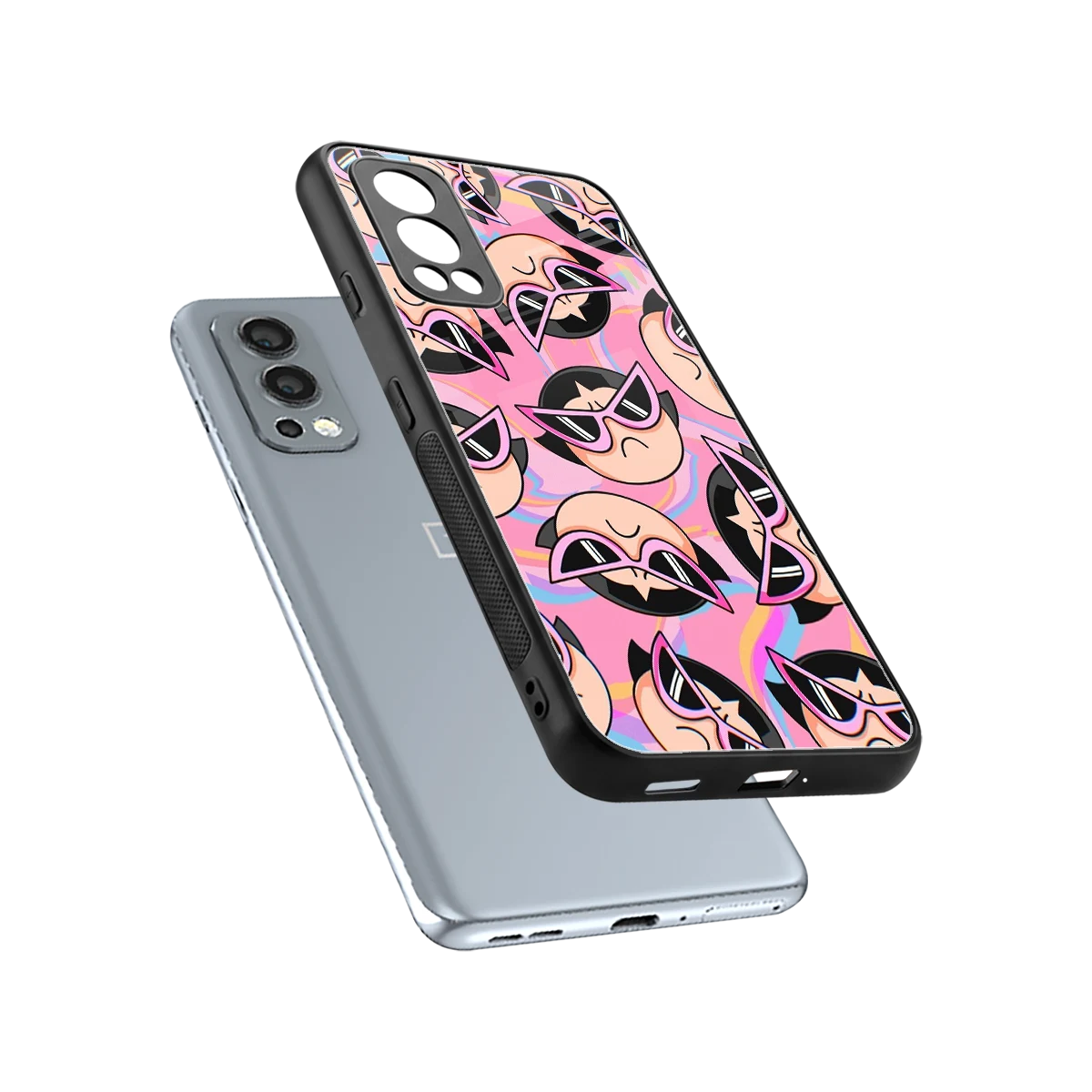 Sassy Squad sleek oneplus nord 2 cover with tempered glass back and TPU edges