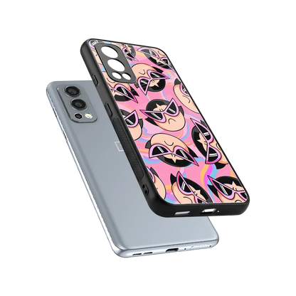 Sassy Squad sleek oneplus nord 2 cover with tempered glass back and TPU edges