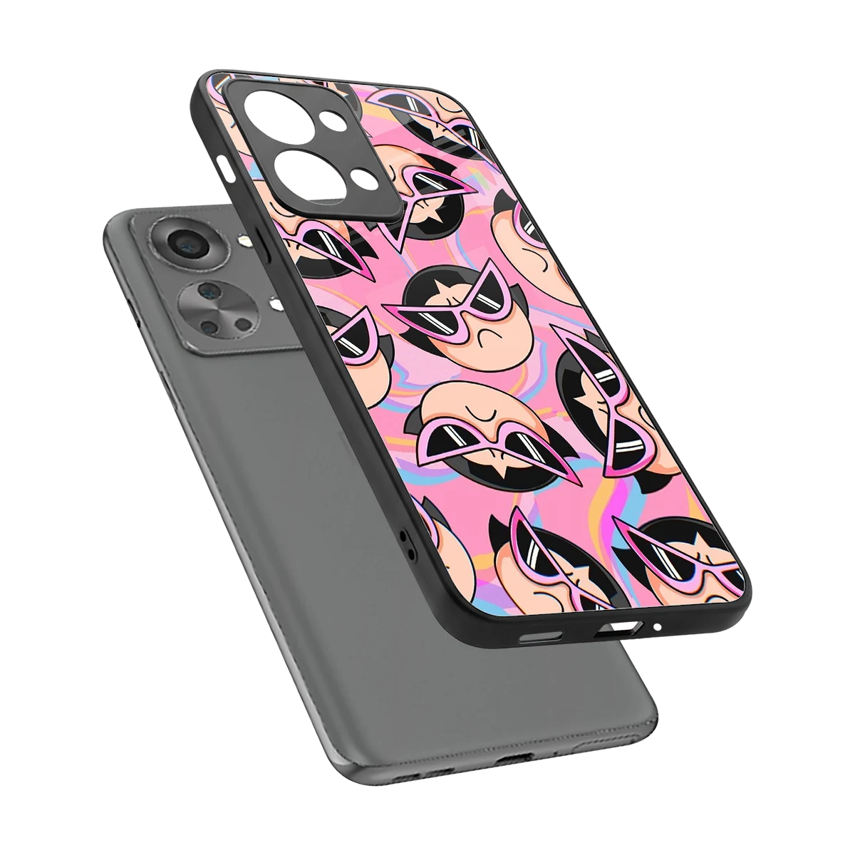 Sassy Squad sleek oneplus nord 2t cover with tempered glass back and TPU edges