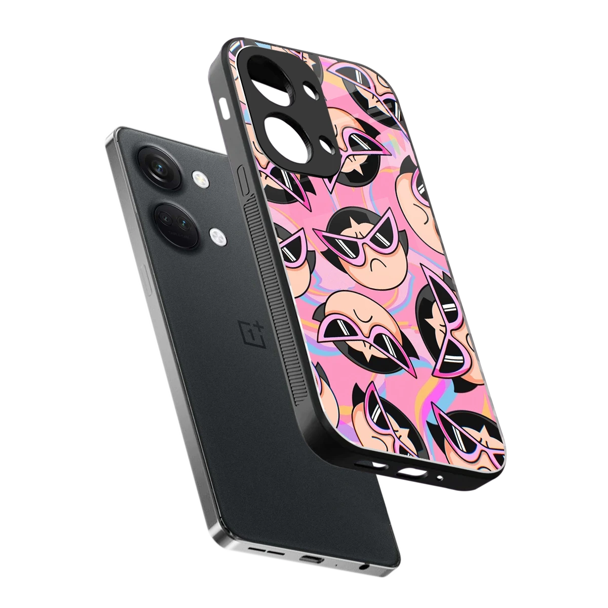 Sassy Squad sleek oneplus nord 3 cover with tempered glass back and TPU edges