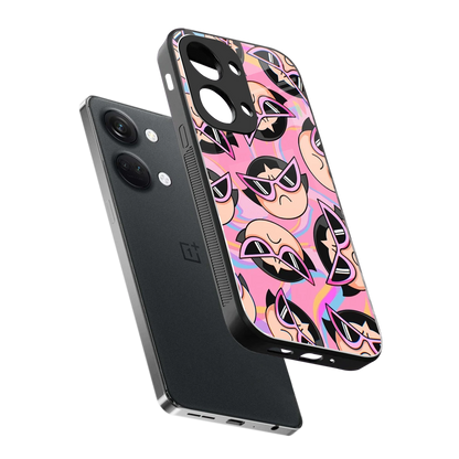Sassy Squad sleek oneplus nord 3 cover with tempered glass back and TPU edges