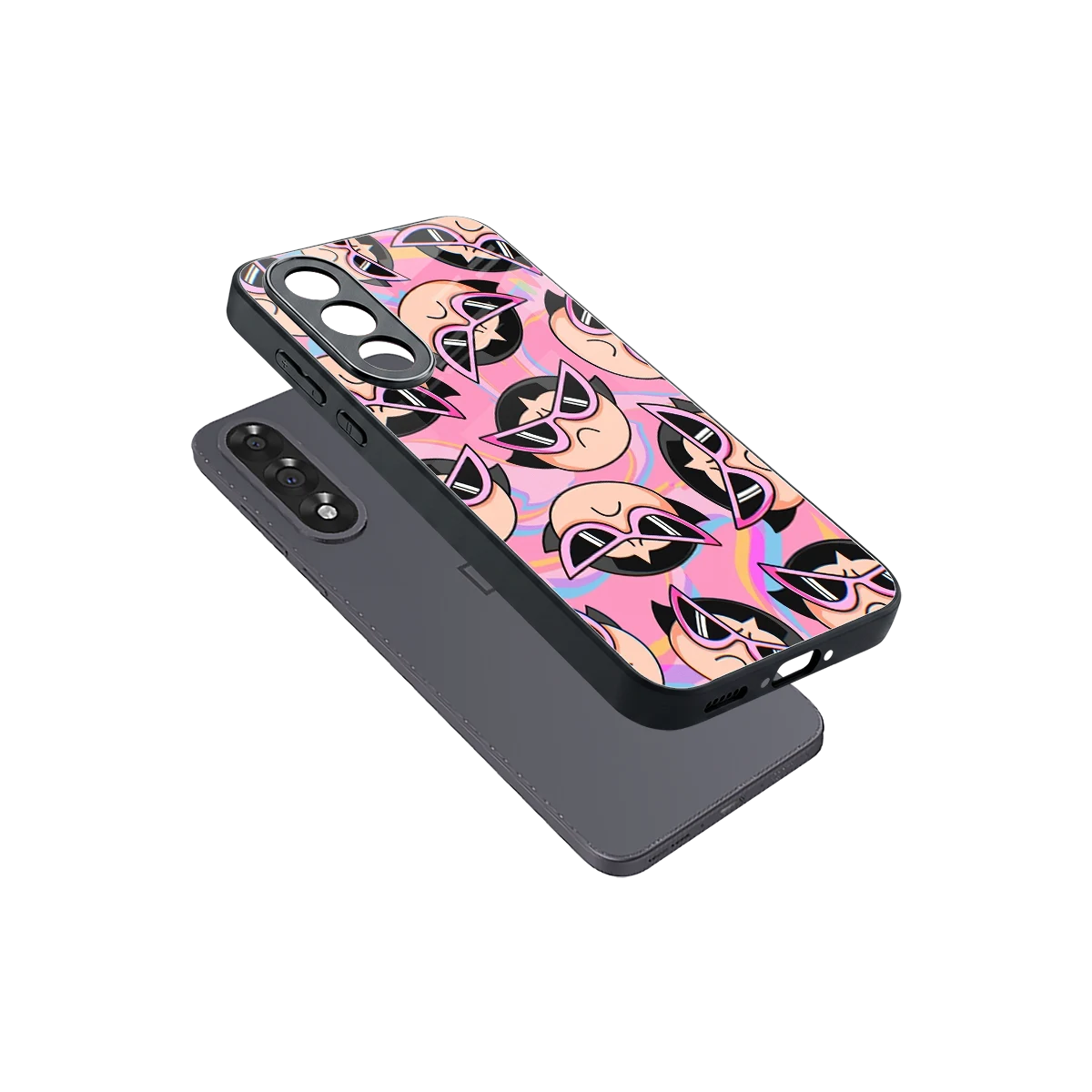 Sassy Squad sleek oneplus nord 5 cover with tempered glass back and TPU edges