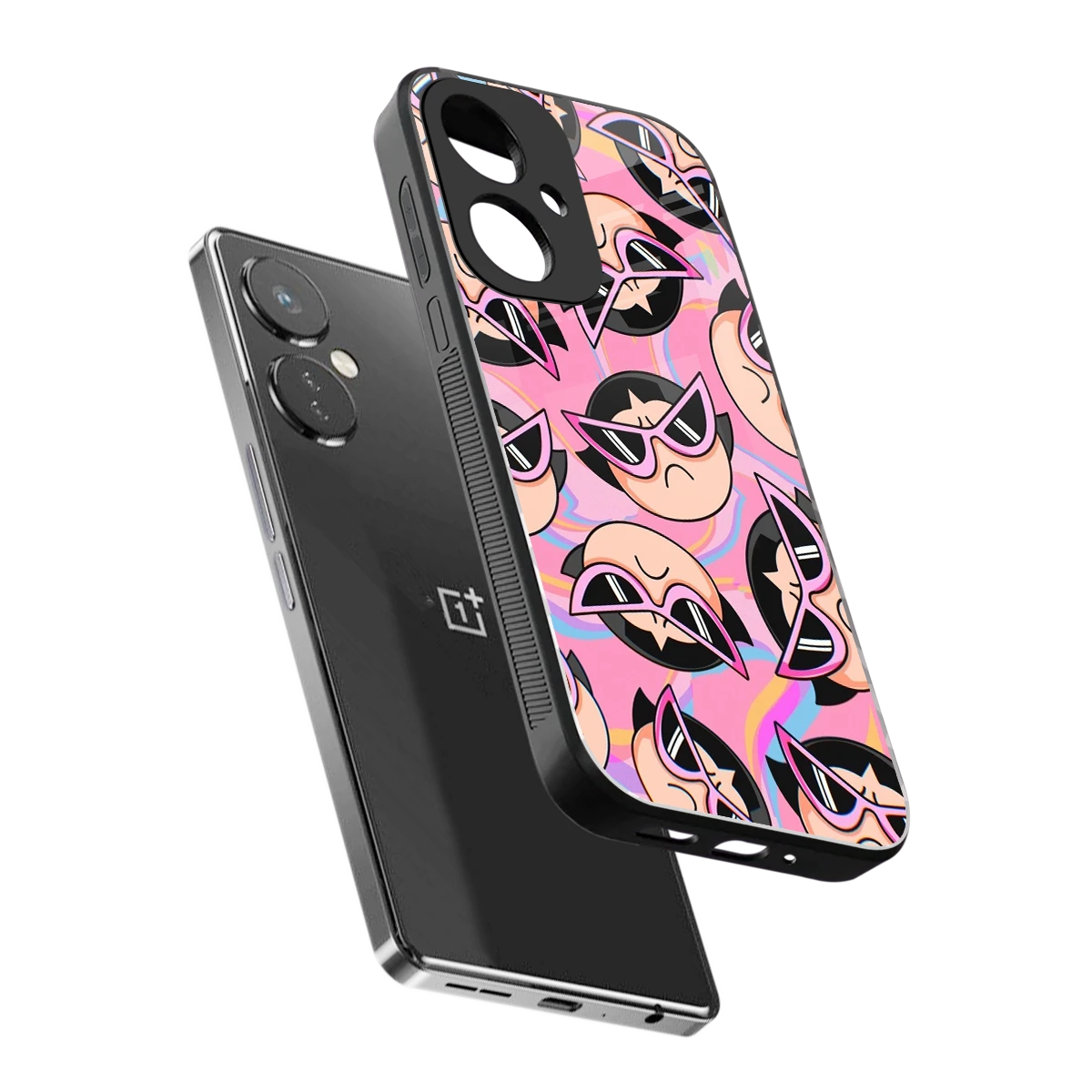 Sassy Squad sleek oneplus nord ce 3 cover with tempered glass back and TPU edges