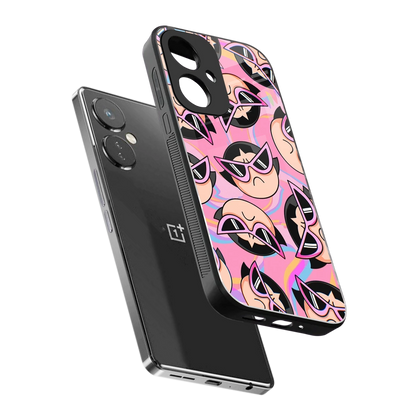 Sassy Squad sleek oneplus nord ce 3 cover with tempered glass back and TPU edges