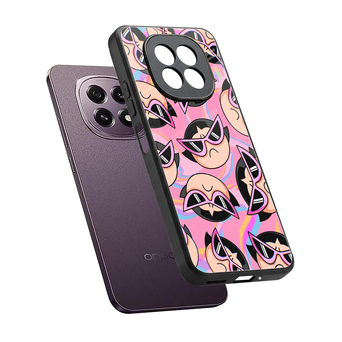 Sassy Squad sleek oppo f29 5g cover with tempered glass back and TPU edges