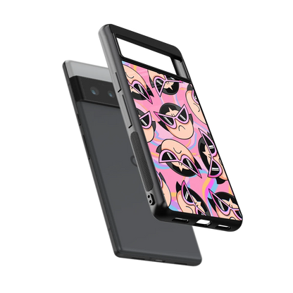 Sassy Squad sleek google pixel 6 pro cover with tempered glass back and TPU edges