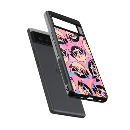 Sassy Squad sleek google pixel 6 cover with tempered glass back and TPU edges