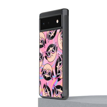 Sassy Squad stylish phone case for google pixel 6a | glossy glass and slim fit