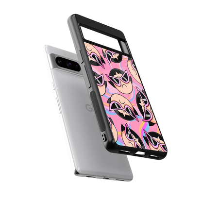 Sassy Squad sleek google pixel 8 pro cover with tempered glass back and TPU edges