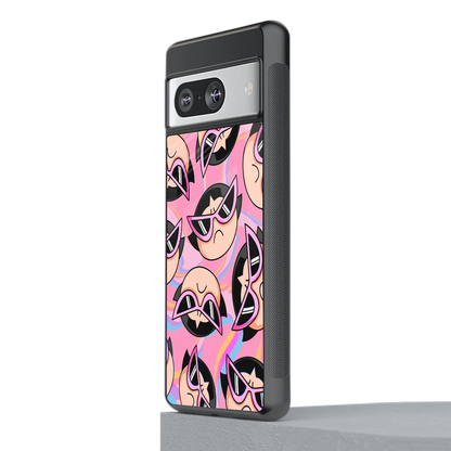 Sassy Squad stylish phone case for google pixel 8 | glossy glass and slim fit