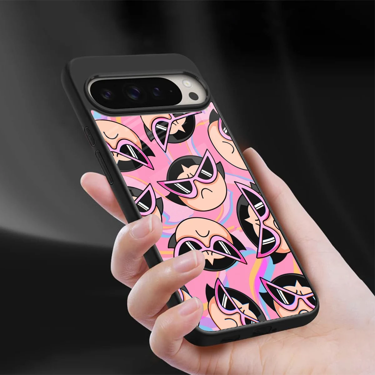 Sassy Squad sleek google pixel 9 pro xl cover with tempered glass back and TPU edges