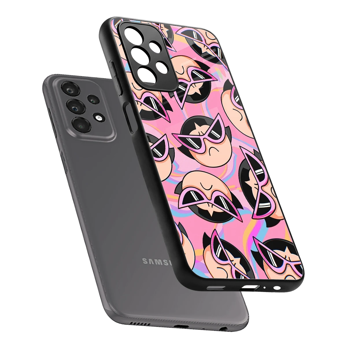 Sassy Squad sleek samsung galaxy a23 cover with tempered glass back and TPU edges