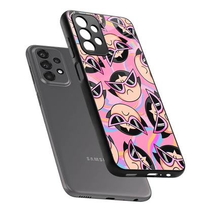 Sassy Squad sleek samsung galaxy a23 cover with tempered glass back and TPU edges