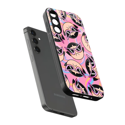 Sassy Squad sleek samsung galaxy m35 5g cover with tempered glass back and TPU edges