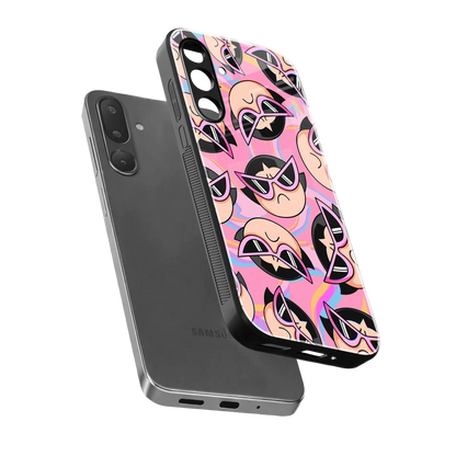 Sassy Squad sleek samsung galaxy m36 5g cover with tempered glass back and TPU edges