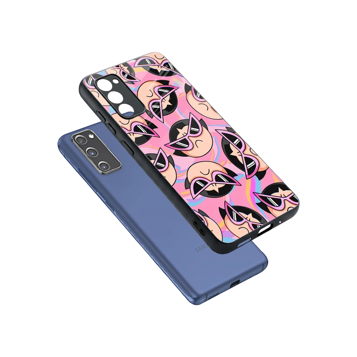 Sassy Squad sleek samsung galaxy s20 fe cover with tempered glass back and TPU edges