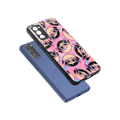 Sassy Squad sleek samsung galaxy s20 fe cover with tempered glass back and TPU edges