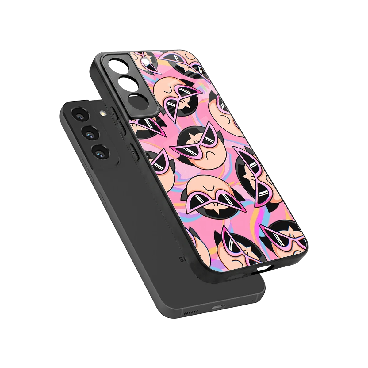 Sassy Squad sleek samsung galaxy s22 cover with tempered glass back and TPU edges