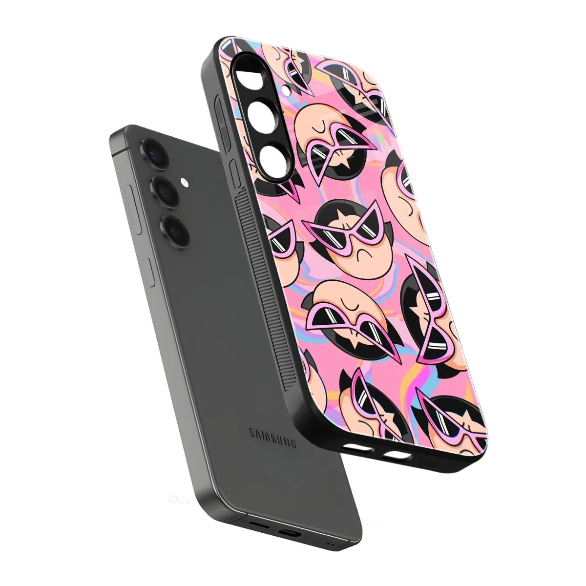 Sassy Squad sleek samsung galaxy s24 cover with tempered glass back and TPU edges