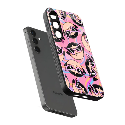 Sassy Squad sleek samsung galaxy s24 cover with tempered glass back and TPU edges