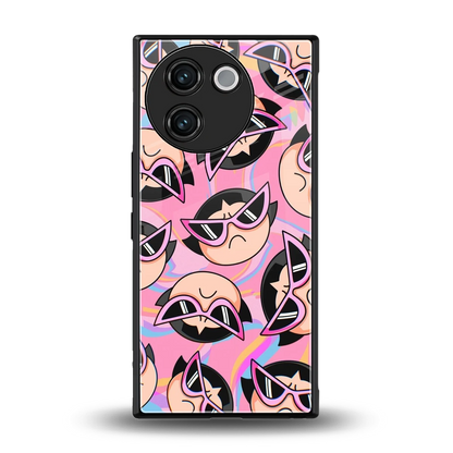 Sassy Squad back phone cover | glass case for vivo v30e