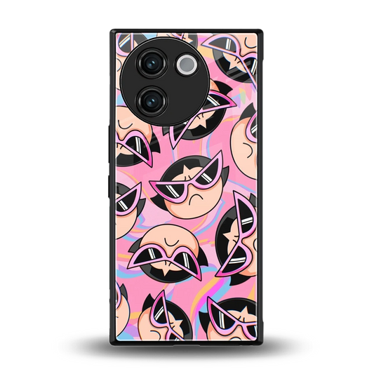 Sassy Squad back phone cover | glass case for vivo v30e