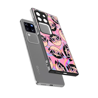 Sassy Squad sleekvivo v30 pro cover with tempered glass back and TPU edges