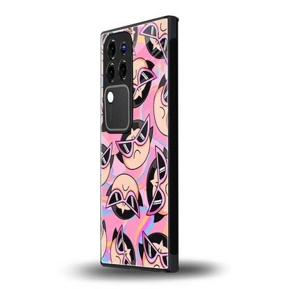 Sassy Squadvivo v30 pro mobile cover | shockproof glass phone case