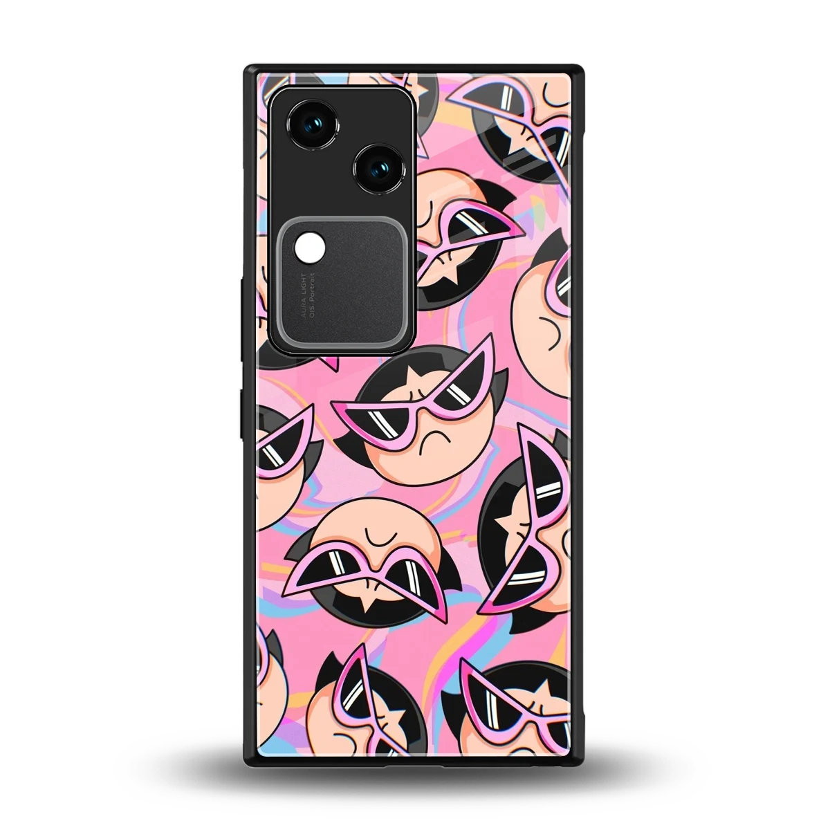 Sassy Squad back phone cover | glass case for vivo v30