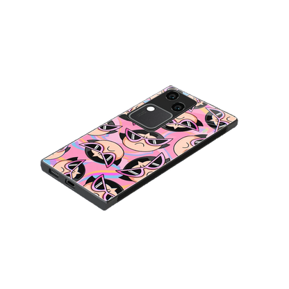 Sassy Squad stylish phone case for vivo v30 | glossy glass and slim fit