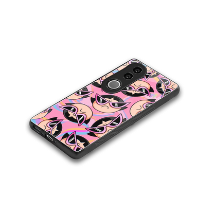 Sassy Squad stylish phone case for vivo v50 | glossy glass and slim fit